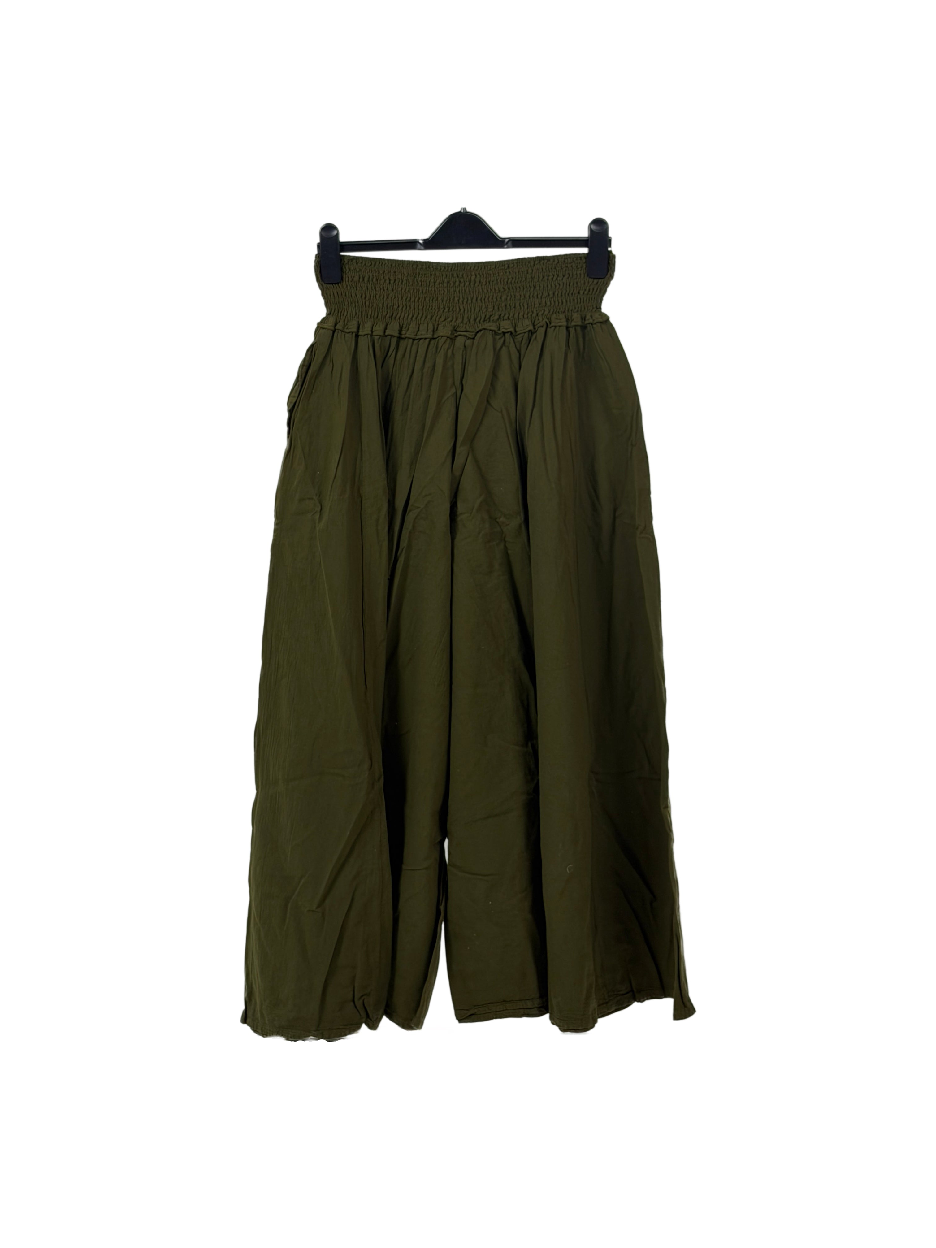 Nepal Boheme Cloud Palazzo Pants – Wide-Leg Cotton Flowy Skirt Pants