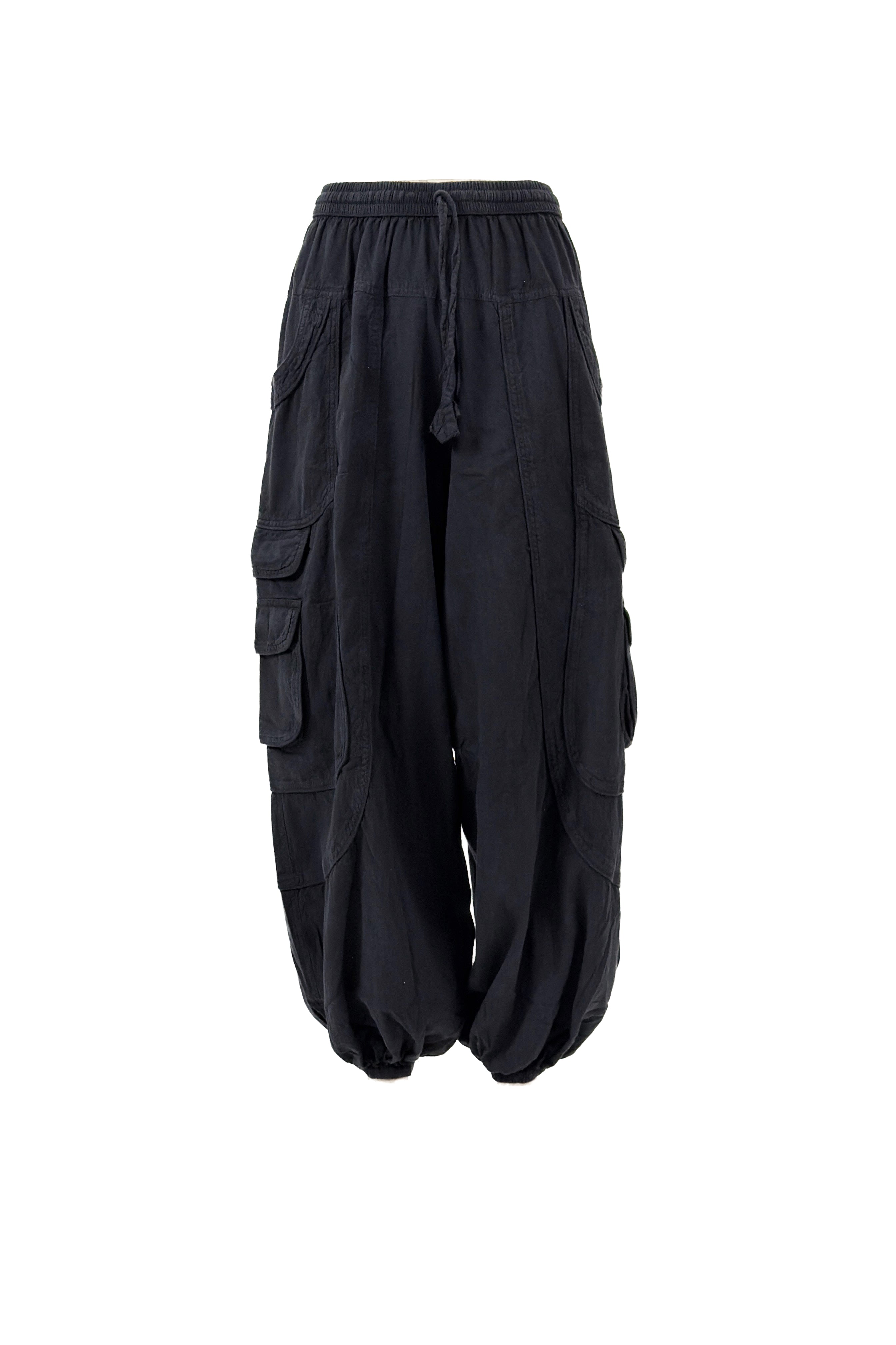 Nomad Multi-Pocket cotton Cargo Harem Pants