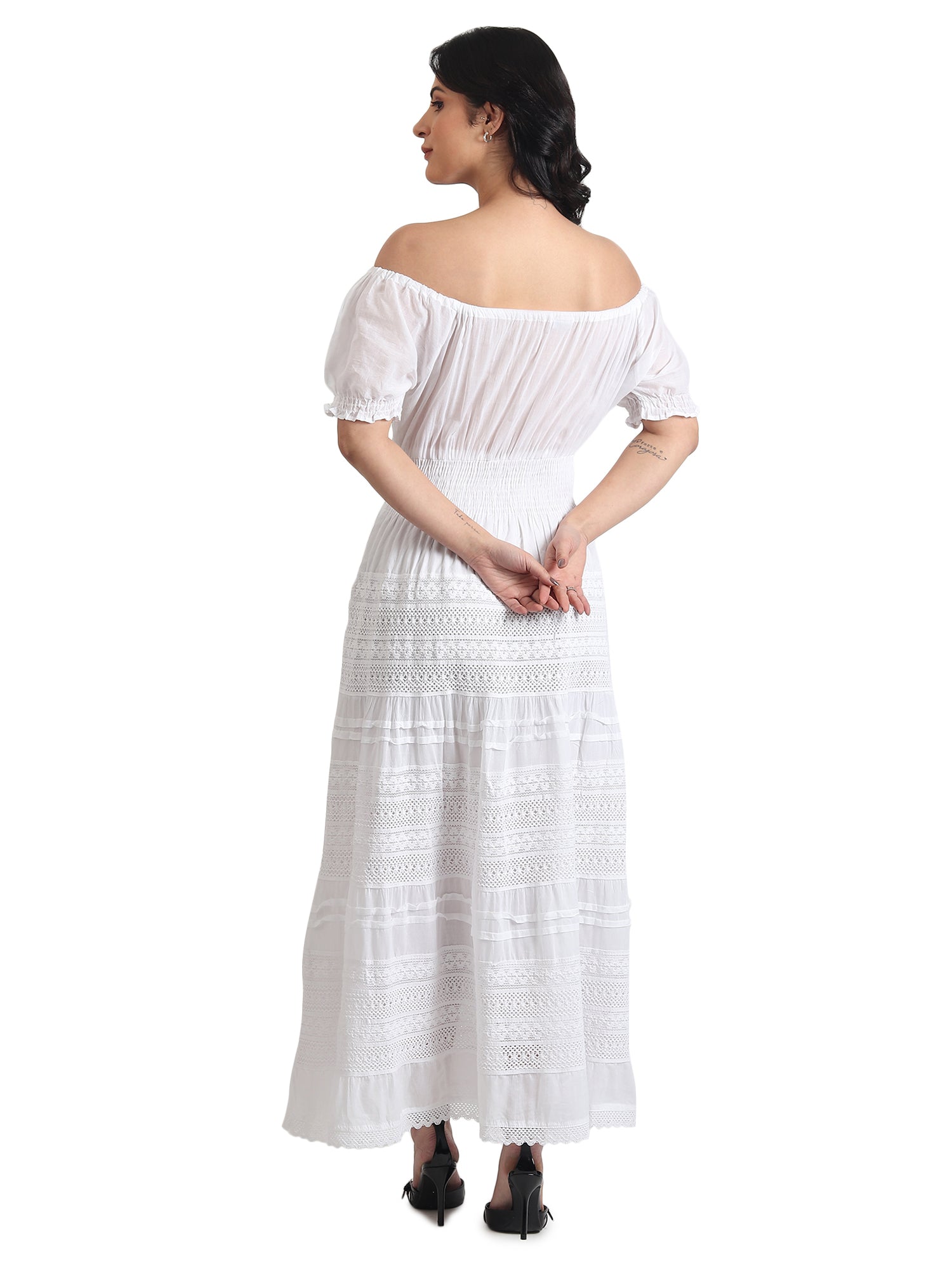 Luna Lace Cotton Maxi