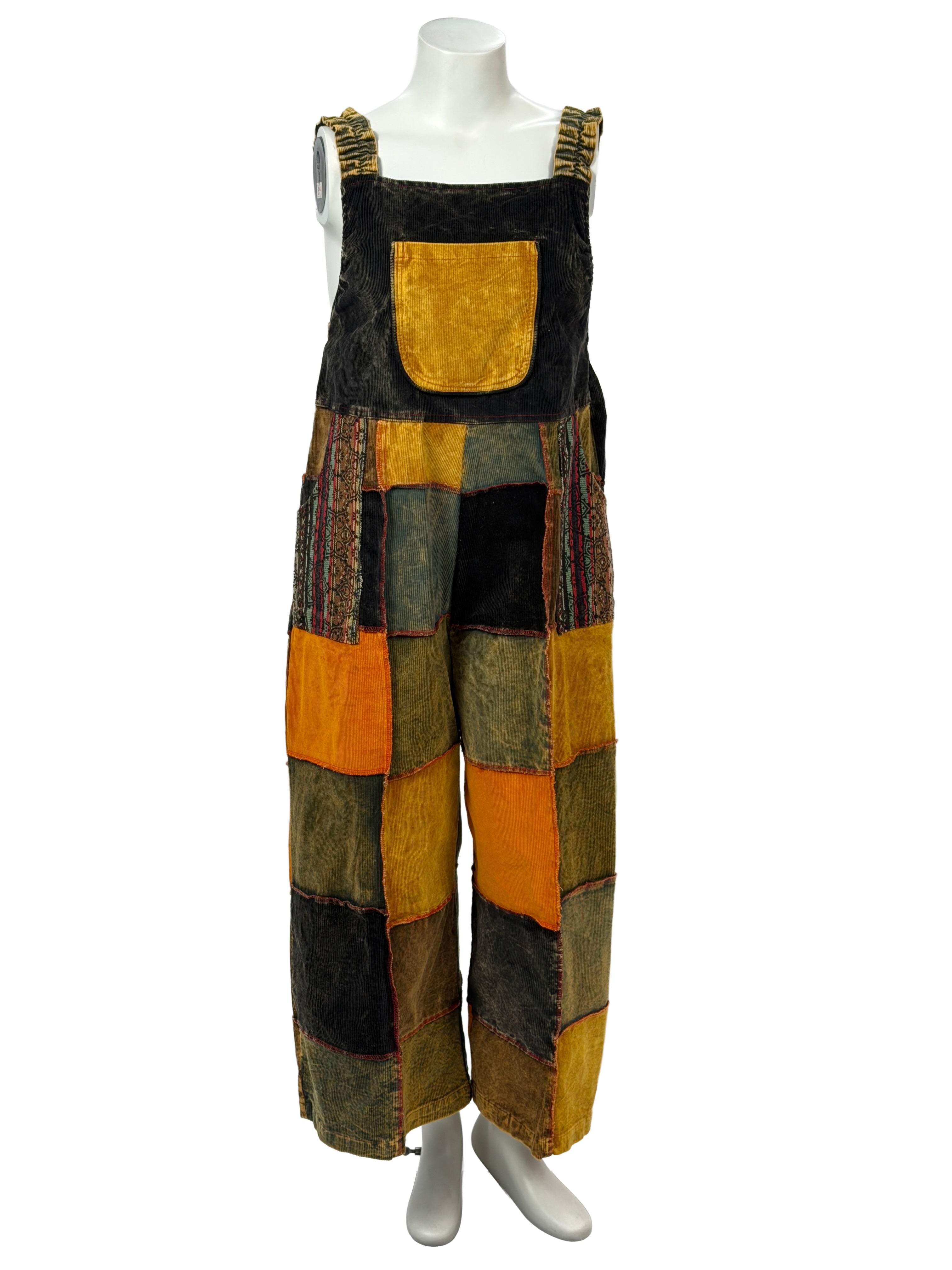 Himalayan Patchwork Corduroy unisex Jumpsuit