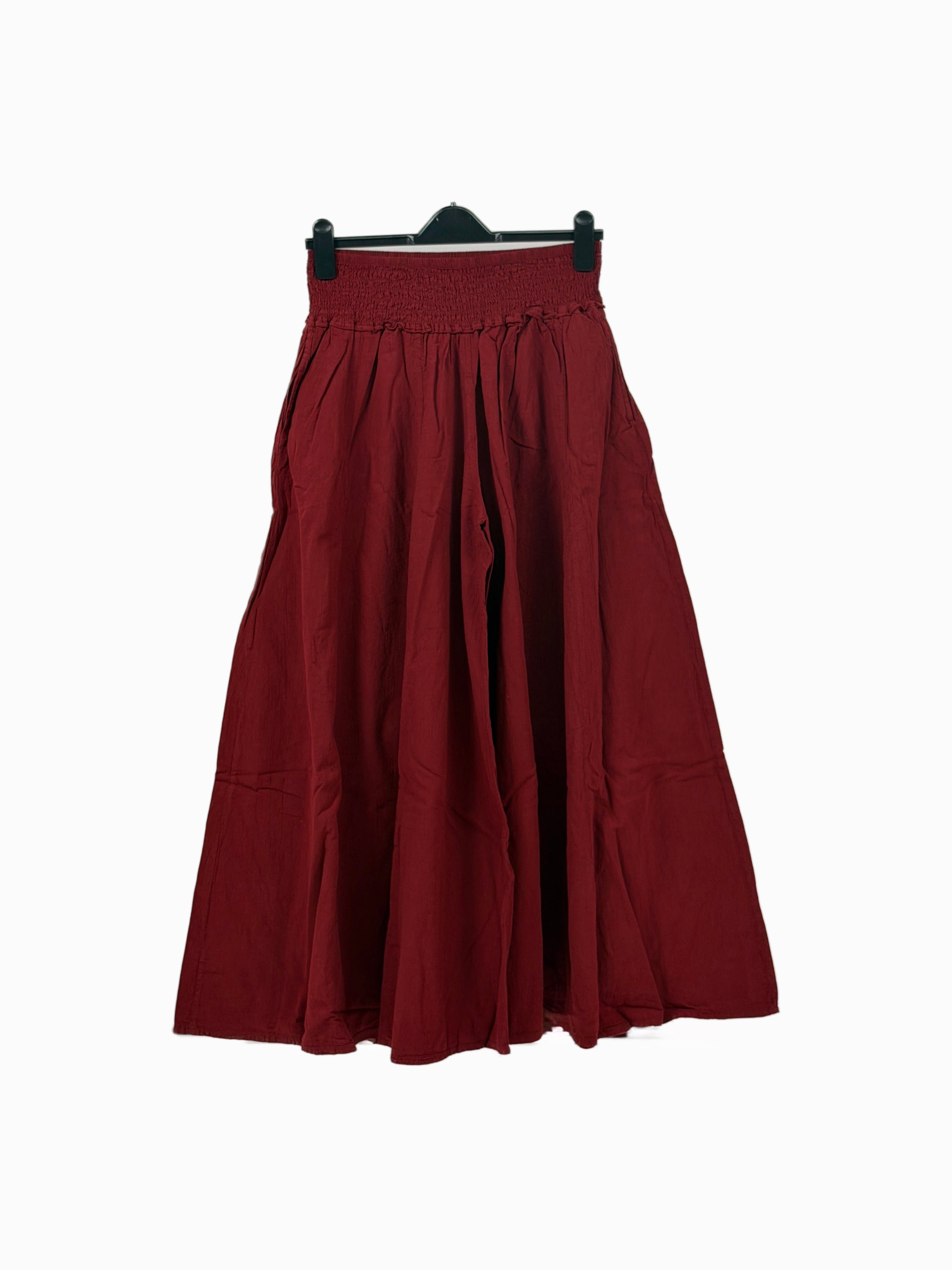 Nepal Boheme Cloud Palazzo Pants – Wide-Leg Cotton Flowy Skirt Pants